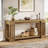 70.9'' Farmhouse Console Table with 2-Tier Storage-83867665