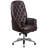 Crafton High Back Traditional Tufted 29" Leather Swivel Executive Chair-30609279
