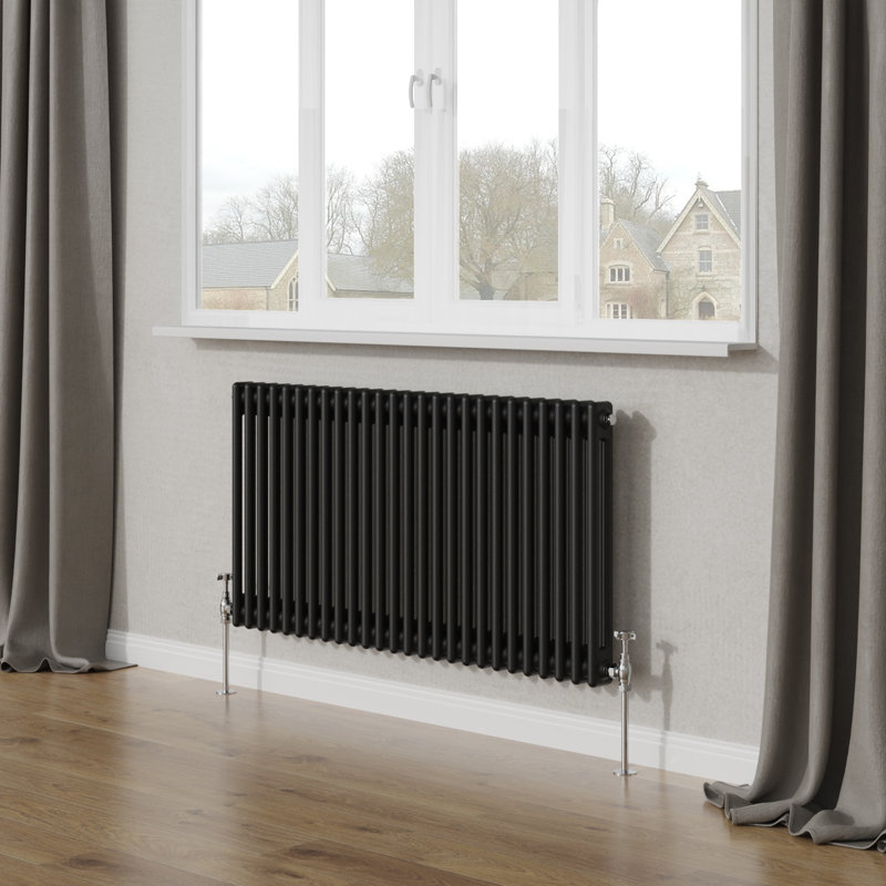 Dyson Horizontal Traditional Column Radiator Black, 60cm H x 119cm W x 7cm D