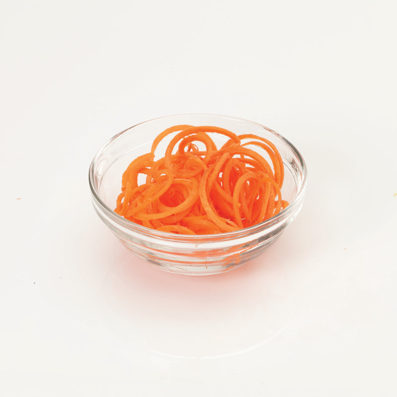 White Plastic Spiral Vegetable Slicer with Three Blades