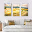 «Golden Fields of Tuscany Italy», reproduction sur toile flottante 3 pièces-1644143984-1644143988