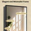 Armoire à pharmacie noire 24 po x 30 po avec cadre en aluminium, armoire à miroir à montage en surface ou encastrée avec grand espace de rangement, organisateur peu encombrant pour articles de toilette de salle de bain-1960013634-1950141834