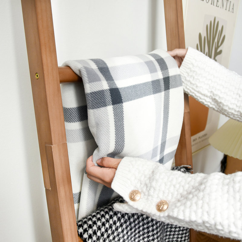 Échelle de couverture en bois 6 pi, Naturel
