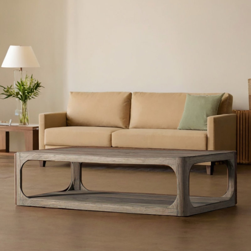 American rectangular vintage end table, 15.7" H x 47.2" L x 23.6" W