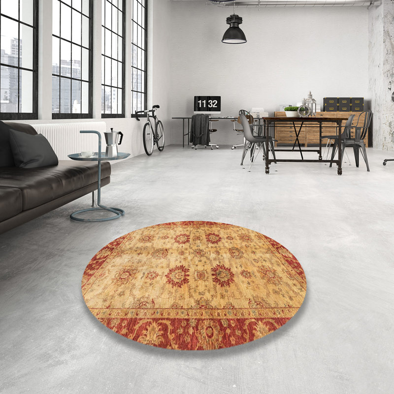 Tapis abstrait moderne 3008, Rond 5 pi