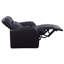 Fauteuil inclinable noir rembourré avec porte-gobelet
