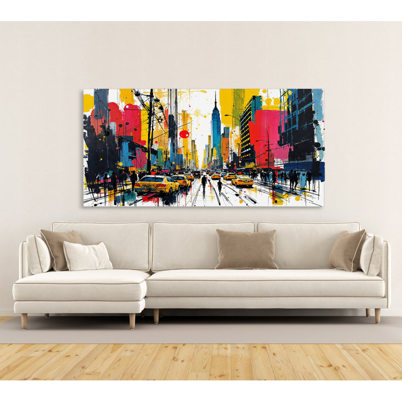 City In Motion, 18" H x 36" W