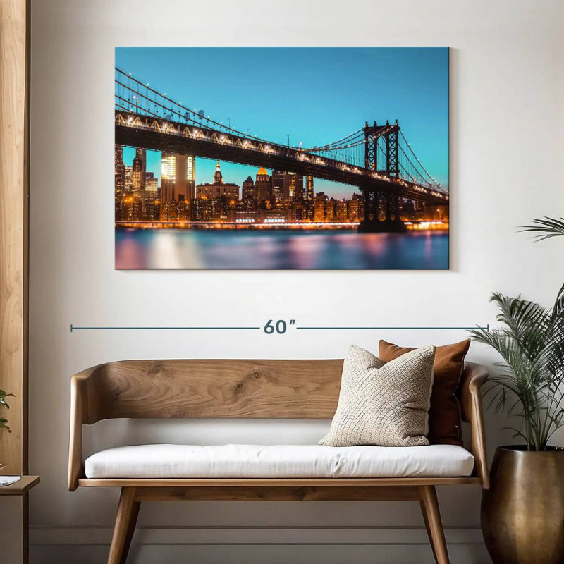 Lilie Bright Manhattan Bridge, H 32 po x l 48 po