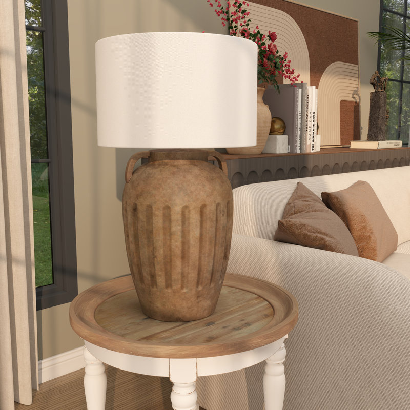 Lampe de table Bouley, Cuivre, H 28,5 po x l 16 po x P 16 po