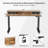 Hozaifa Adjustable Metal Base Standing Desk-1290247291