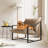 Modern Sling Accent Chair, Comfy Fabric Living Room Chairs With Heavy Duty Metal Frame, Lounge Reading Armchair-1680743240-1702392481
