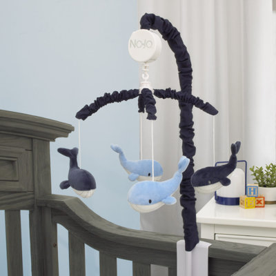 Nojo Nantucket Adventure Baby Whale Musical Mobile