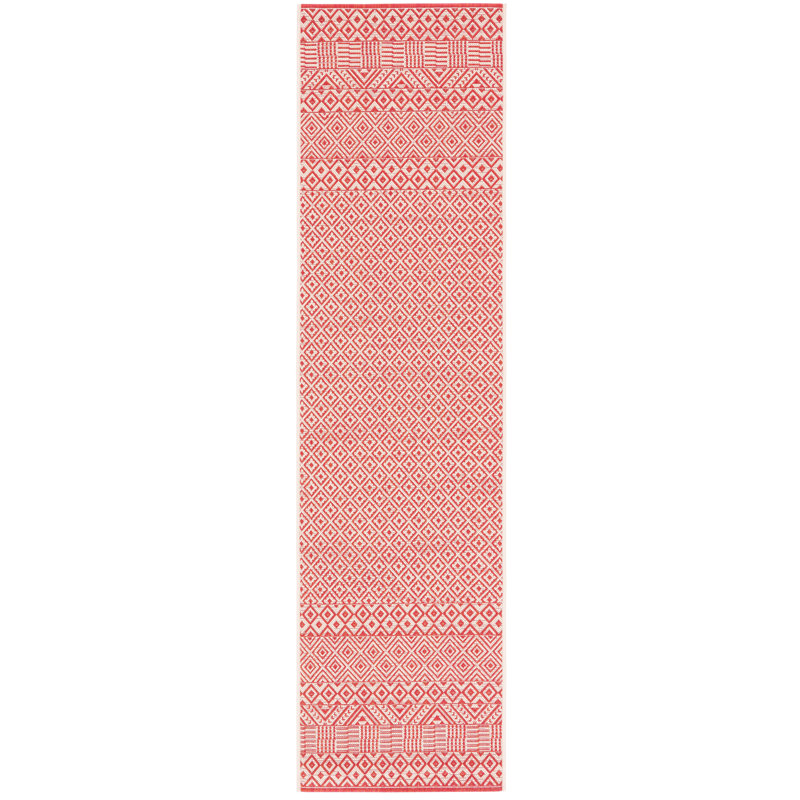 Tapis d'intérieur / extérieur Courtyard Performance Southwestern, Tapis de couloir 2 pi 3 po x 6 pi 7 po