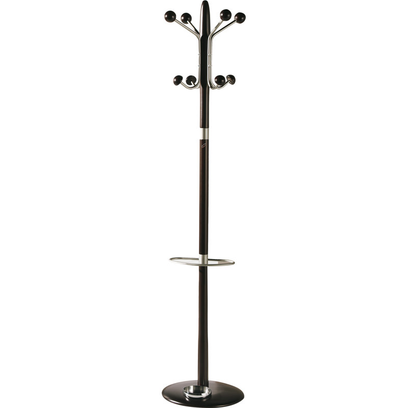 Lettie Freestanding 8 - Hook Coat Rack, Wenge