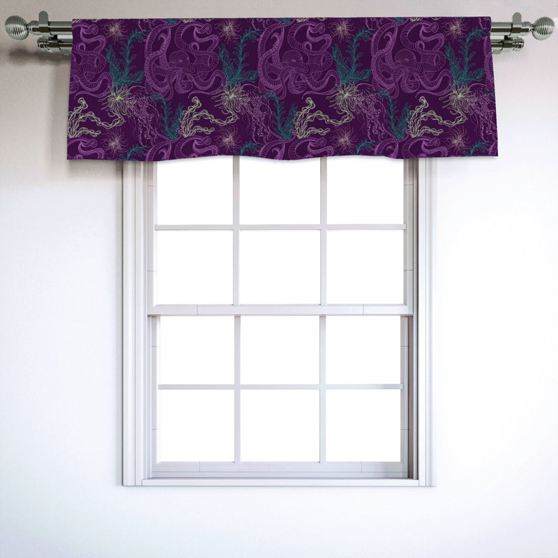 Sateen Ruffled Window Valance