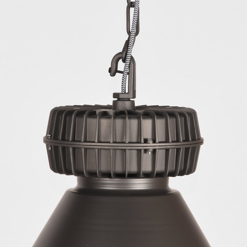 Anja 1 - Light Dome Pendant, Burned Steel