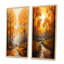 «Bold Yellow Forest Giants Pointillism» «Bold Yellow Forest Giants Pointillism» 2 - Pièces sur-1449786115-1449786143