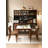 100% Solid Oak 17.7"H Side Chairs-1265968644