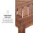 Harbison Acacia Wood Picnic Patio Bench-317696752