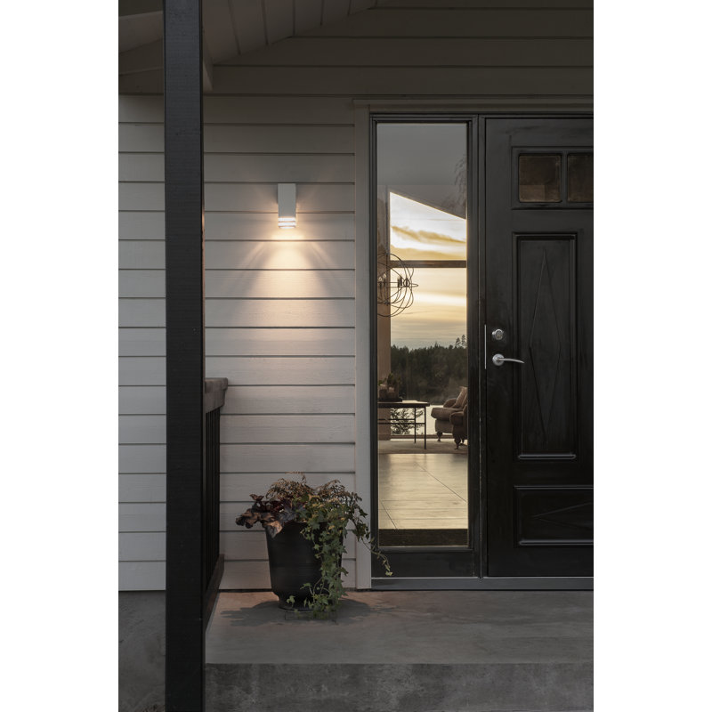 Pollux 3 Down Outdoor Armed Sconce, White