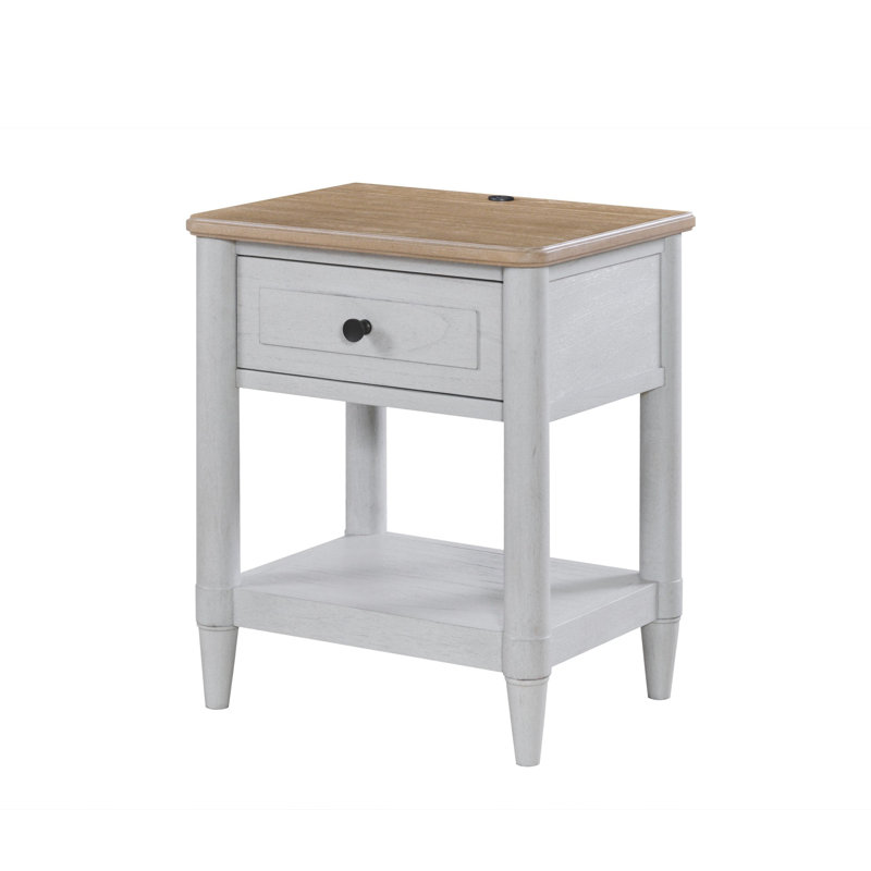 Petite table de chevet, Blanc