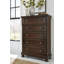 Lit à panneaux, commode, miroir et commode Porter-815227925