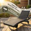 Ensemble de chaise longue de 80 po en osier de patio, fauteuil inclinable d'extérieur en rotin avec roulettes, table d'appoint coulissante, dossier réglable pour le bord de la piscine-918125793-918125794
