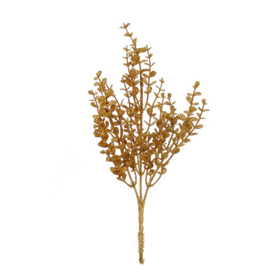 Choix de buis 14 "à paillettes artificielles or (ensemble de 12)