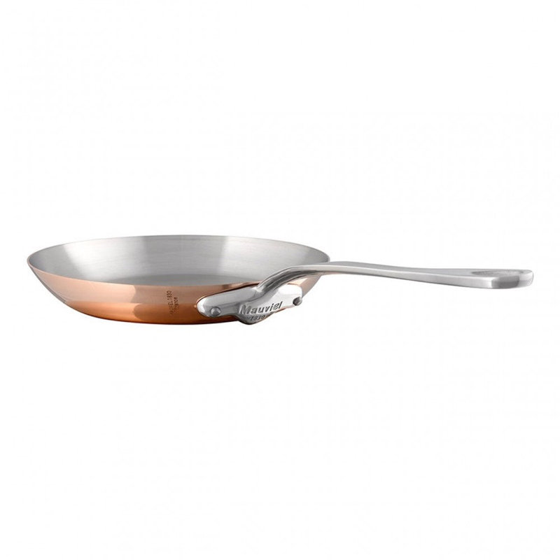Mauviel M'150 S Copper Frying Pan With Cast Stainless Steel Handle, 7.9-In
