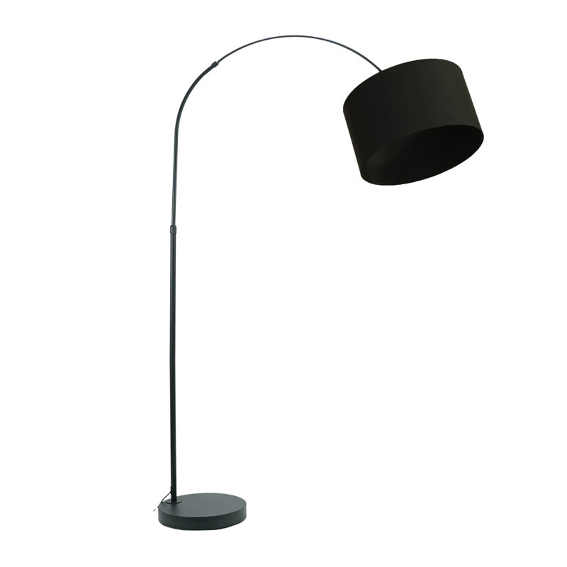 Rinnah 180cm Matte Traditional Floor Lamp, Black