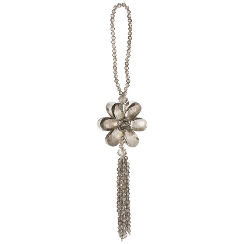 Pearl Plastic Hanging Figurine Ornament, Grey