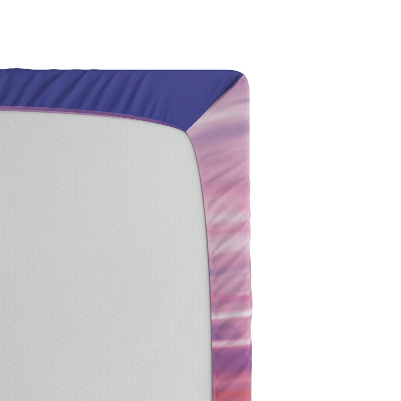 Microfiber Floral Fitted Sheet, Full/Double Fitted Sheet