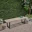 Banc de patio avec pieds en fer-1830204168