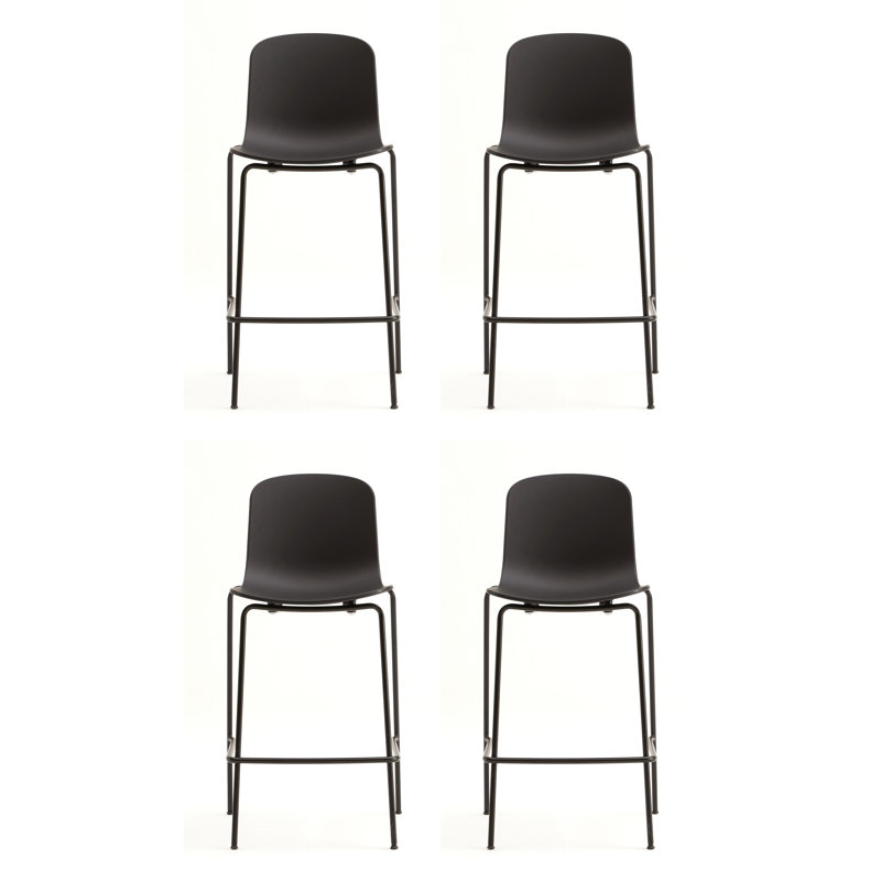 Holi Counter & Bar Stool, Counter Stool (26.5" Seat Height), Black
