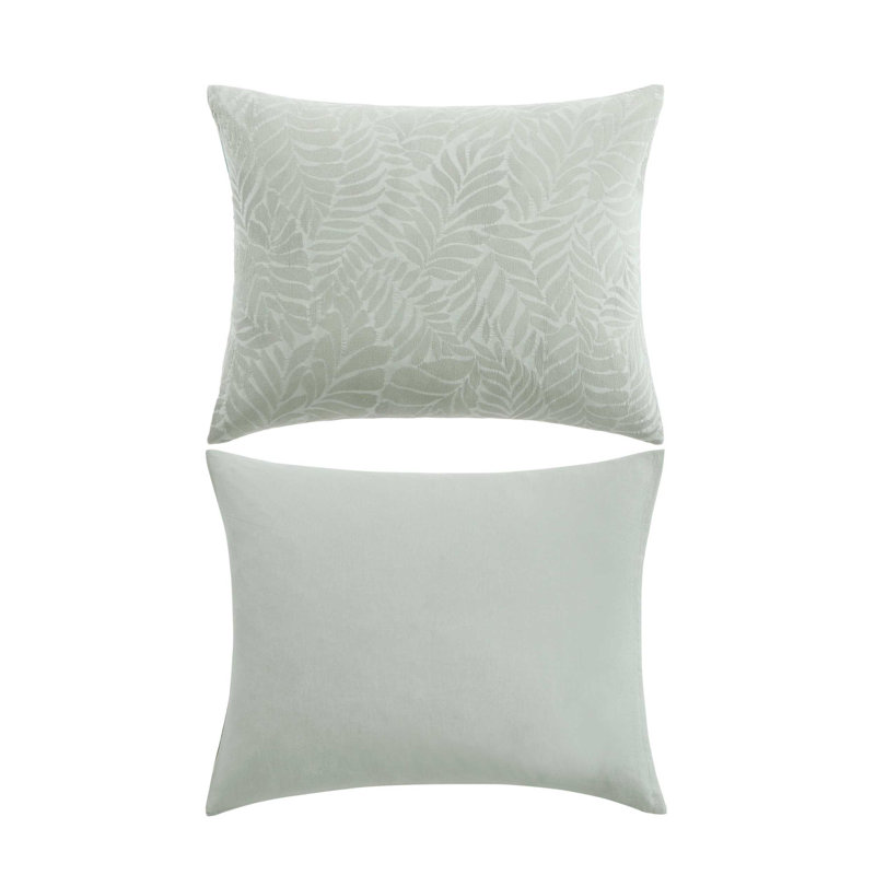 Tommy Bahama Harbor Palm Cotton Green Duvet Cover Set, King Duvet Cover + 2 King Shams