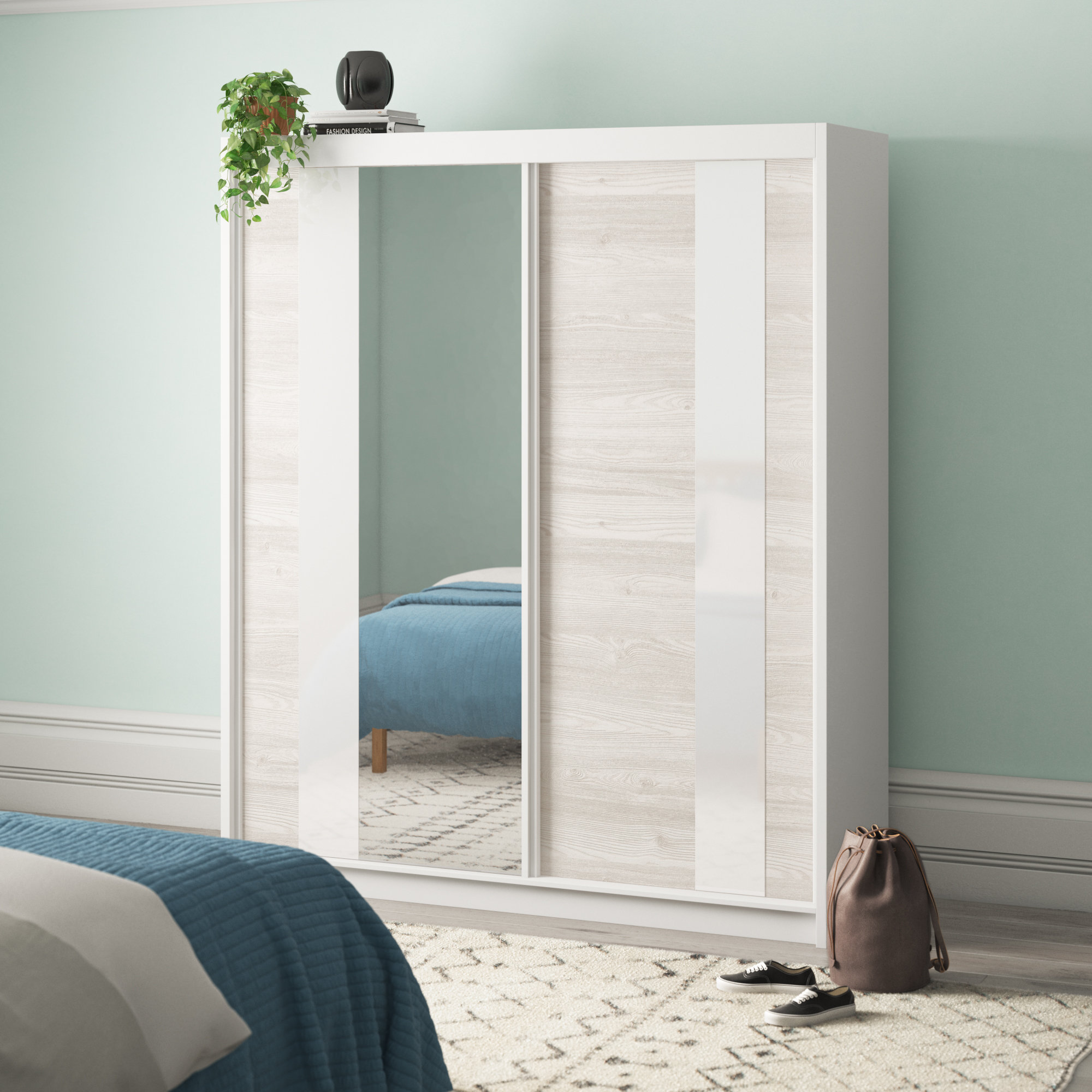 Gulledge 2 Door Sliding Wardrobe