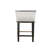 Upholstered Counter Stool with Solid Wood Frame