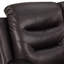 Causeuse inclinable en cuir avec dossier en fibre
