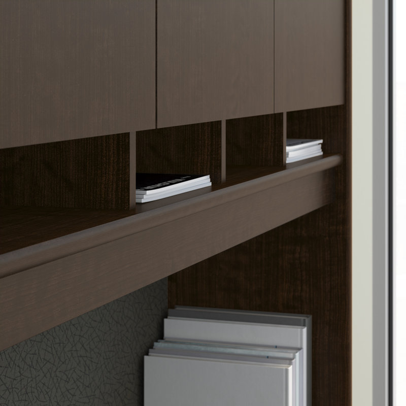 Series C 72W 4 Door Hutch, Mocha Cherry