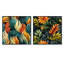 Lilibeth - Ensemble de 2 collages carrés abstraits-101862147-101862148
