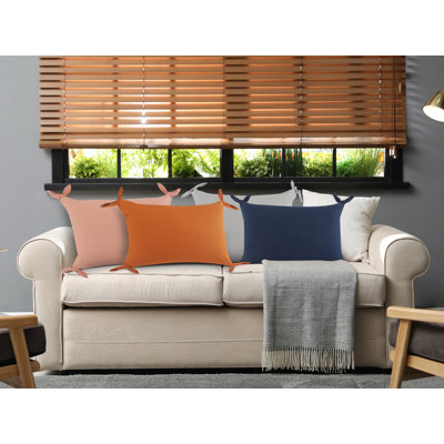 Housse et insert de coussin rectangulaire en coton Amrita