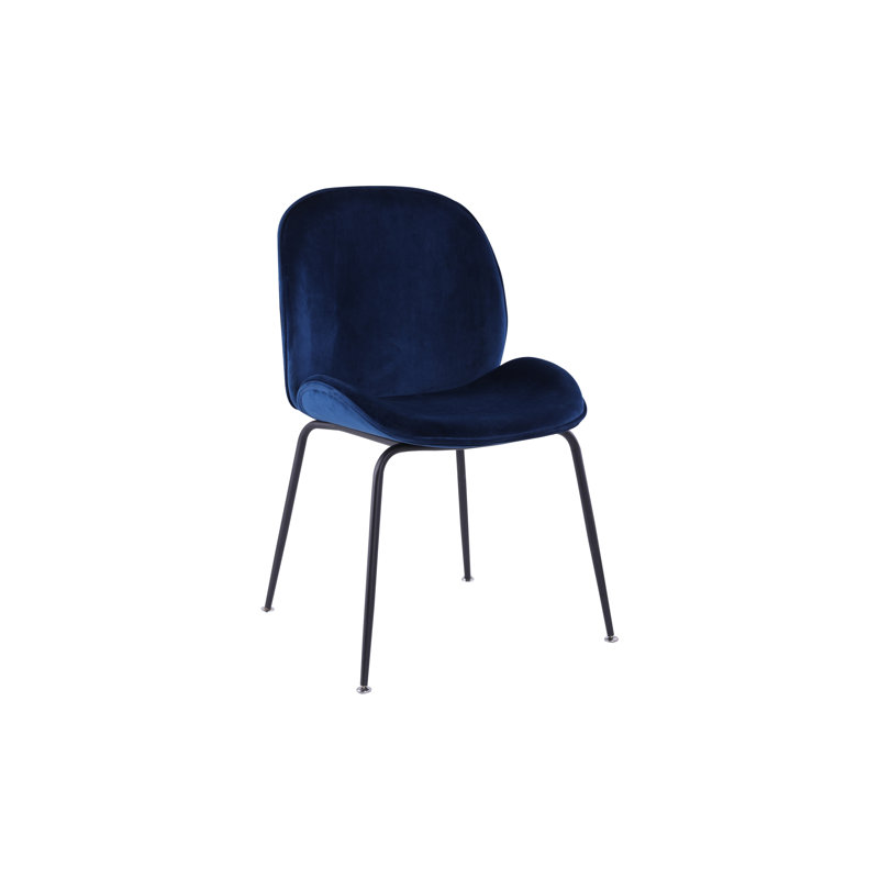 Chaise d'appoint, Bleu, Doré