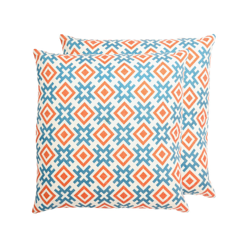  Coussin KYOTO, Bleu/orange