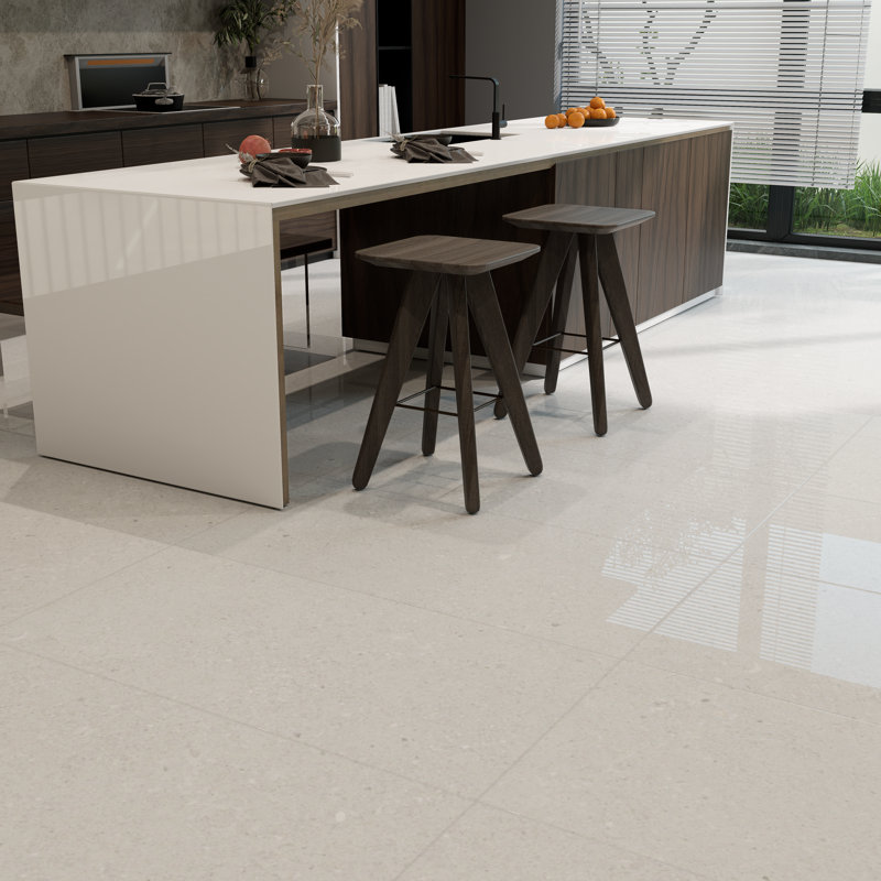Andaz 24" x 48" Terrazzo Look Polished Porcelain Floor & Wall Tile