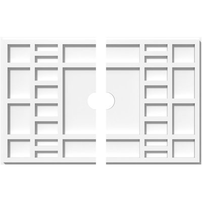 Médaillon de plafond contemporain en PVC de qualité architecturale Beaux