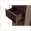 Commode compacte transitionnelle à 5 tiroirs pour petits espaces | Espresso | Bois massif