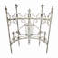 Treillis en fer durable avec finition blanche antique pour la décoration de jardin