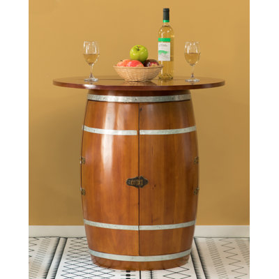 Alcron Solid Wood Wine Bottle Rack in Brown
