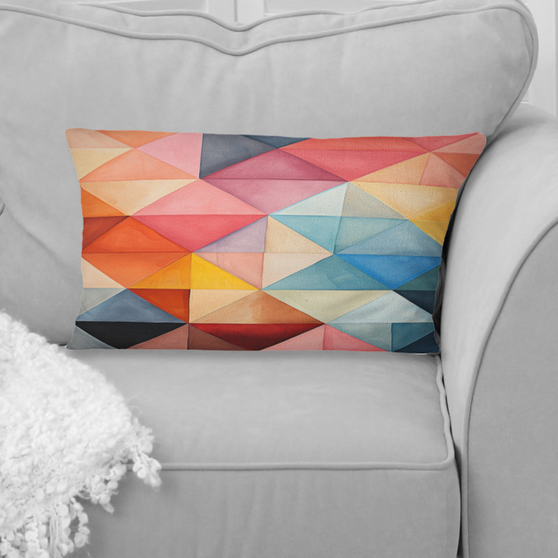 Coussin Hardedge Pastel Symmetry IV - Hard Edge