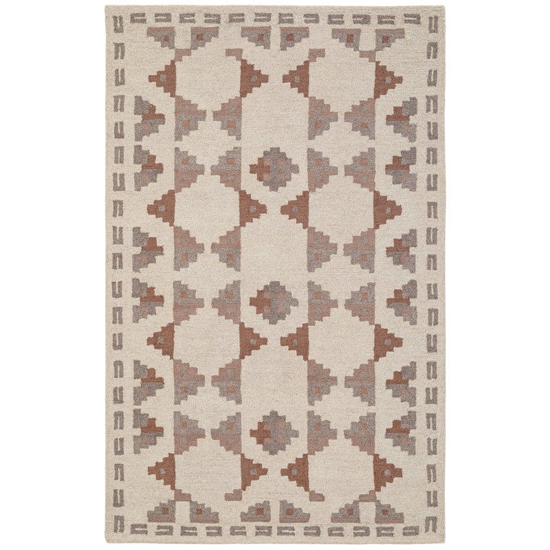 Tapis rectangulaire en laine Elsey, Rectangle 7 pi 9 po x 9 pi 9 po